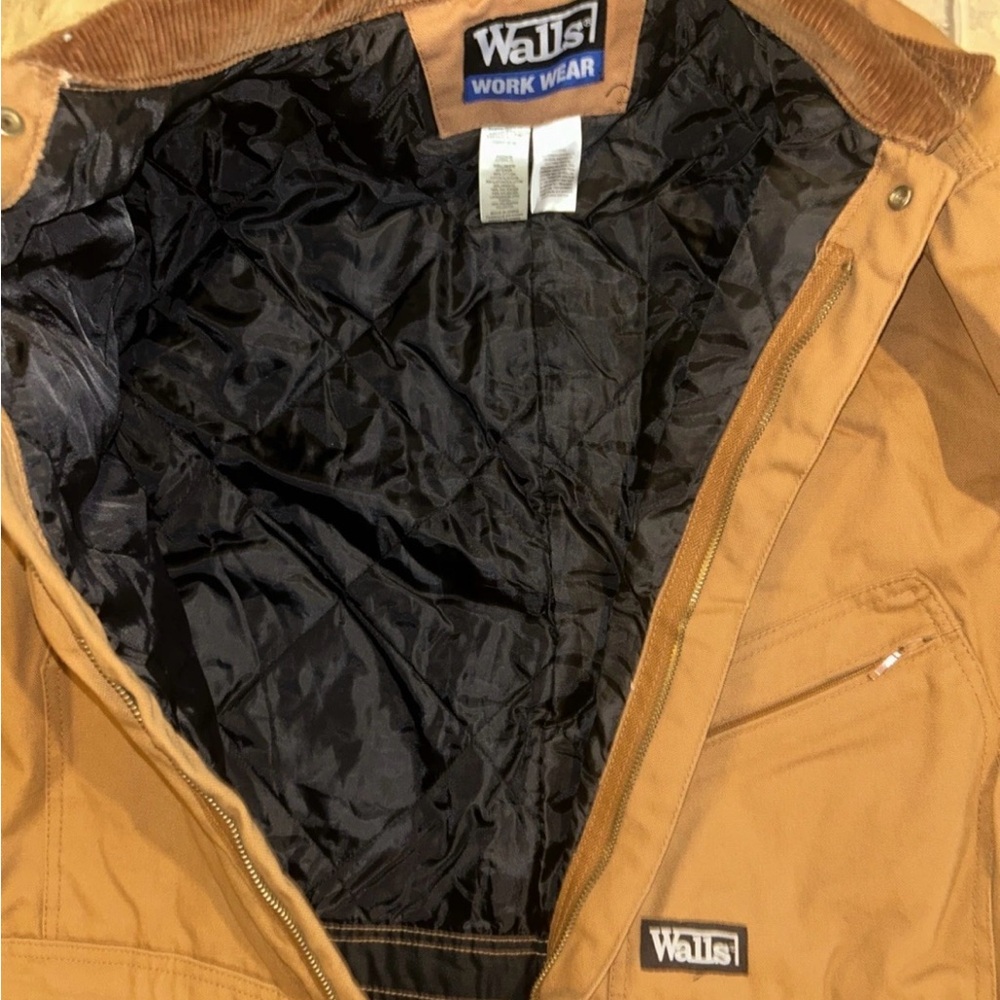 Walls Brown Work Wear Jacket, XL, has spots. See all pictures, great condition - Picture 8 of 15